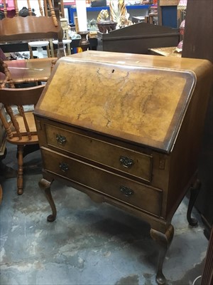 Lot 988 - Queen Anne--style Walnut bureau