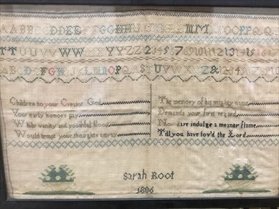 Lot 132 - George III sampler