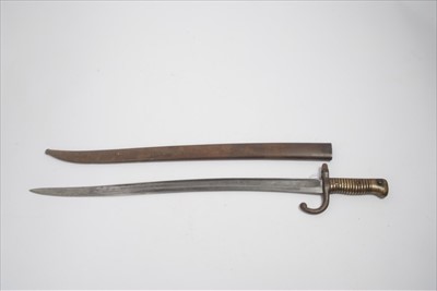 Lot 787 - First World War French 1866 Chassepot bayonet