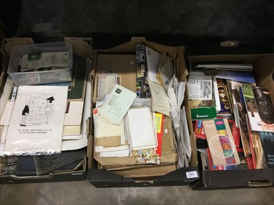 Lot 176 - Three boxes of ephemera
