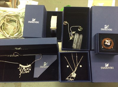 Lot 656 - Swarovski Crystal jewellery in boxes and other costume jewellery