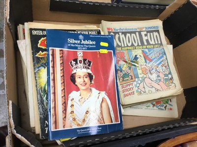 Lot 290 - School Fun comics issues complete run 1-33, Buster comics, and other ephemera