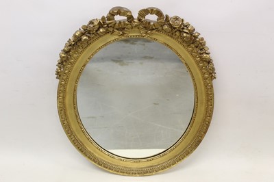 Lot 1349 - 19th century gilt wall mirror