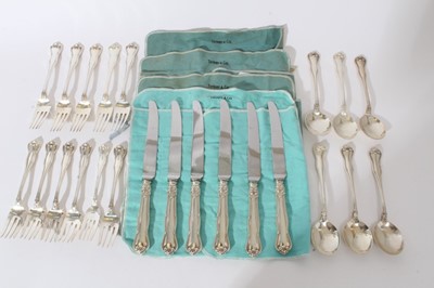 Lot 270 - Selection of Tiffany sterling silver "Provence" pattern cutlery. 23 pieces.