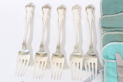 Lot 270 - Selection of Tiffany sterling silver "Provence" pattern cutlery. 23 pieces.
