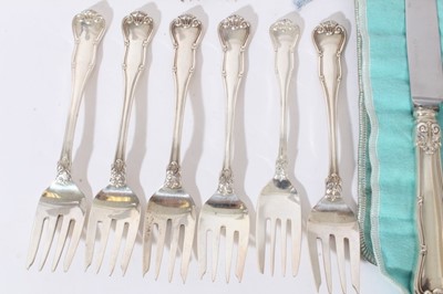 Lot 270 - Selection of Tiffany sterling silver "Provence" pattern cutlery. 23 pieces.