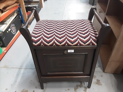 Lot 947 - Edwardian piano stool