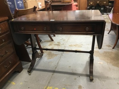Lot 111 - Regency style mahogany sofa table