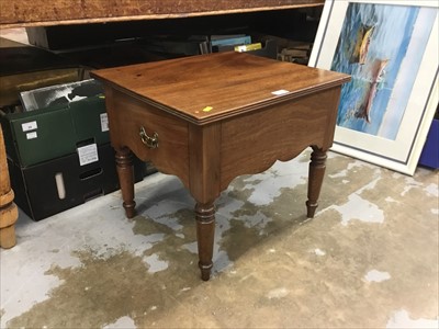 Lot 41 - George III mahogany commode stool