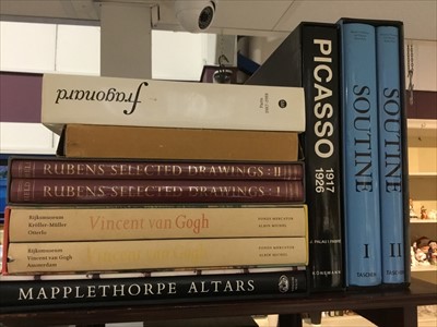 Lot 181 - Small group of art books, in sleeves - Picasso, Soutine, Mapplethorpe etc