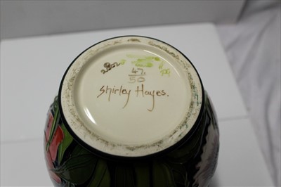 Lot 940 - Moorcroft Pottery vase, designed by Shirley Hayes, ltd. ed. 47/50, 33.5cm height