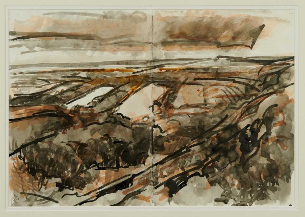 Lot 1032 - *Peter Coker R.A La Roche-Guyon watercolour