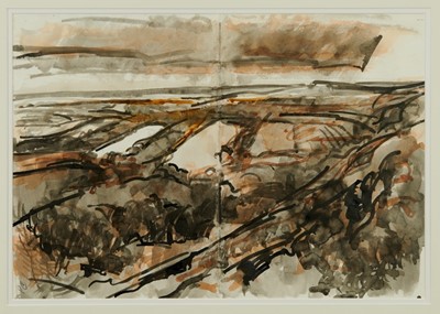 Lot 1032 - *Peter Coker R.A La Roche-Guyon watercolour