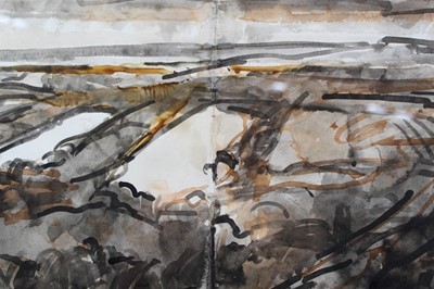 Lot 1032 - *Peter Coker R.A La Roche-Guyon watercolour