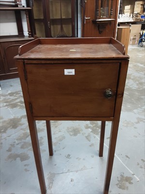 Lot 1023 - Antique mahogany pot cupboard