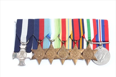 Lot 661 - Second World War Distinguished Service Cross (D.S.C.) Gallantry medal group, comprising D.S.C. (Hallmarked London 1943) engraved 1942 on reverse