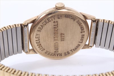 Lot 147 - 1970s Longines gold cased wristwatch
