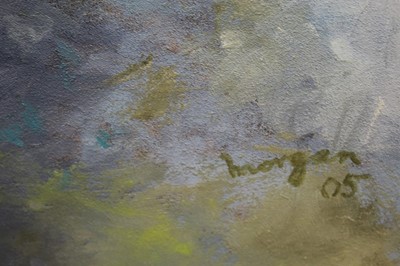 Lot 1107 - *Glyn Morgan (1926 - 2015), oil on canvas - 'Blodeuwedd IV', signed and dated '05, 102cm x 124cm, framed
