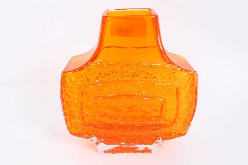 Lot 964 - Whitefriars Tangerine TV vase designed by Geoffrey Baxter