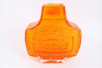 Lot 964 - Whitefriars Tangerine TV vase designed by Geoffrey Baxter