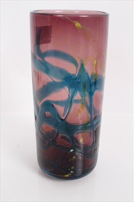 Lot 969 - Mdina amethyst art glass vase