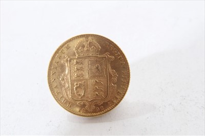 Lot 409 - G.B. Victorian J.H. gold ½ sovereign 1892 E.F. (1 coin)
