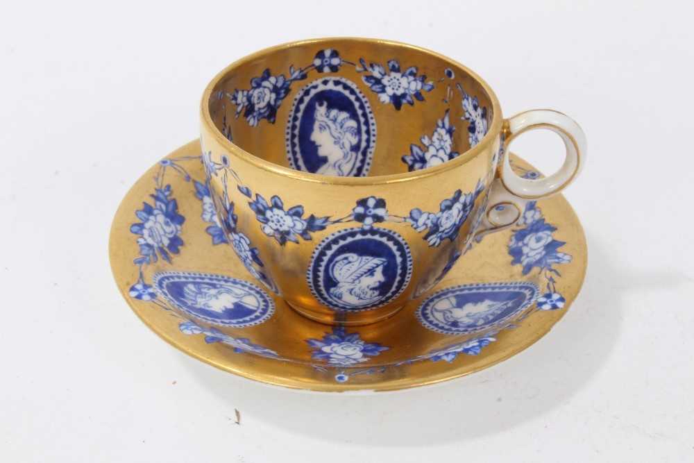 Lot 26 - A Bohemian glass decanter and two glasses