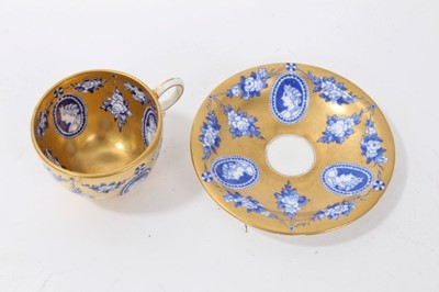 Lot 26 - A Bohemian glass decanter and two glasses