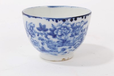 Lot 92 - Coalport miniature tea bowl and saucer, circa 1800, printed in blue with an oriental pattern, the saucer measuring 9.25cm diameter