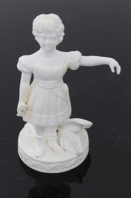 Lot 18 - Minton biscuit porcelain figure circa 1840