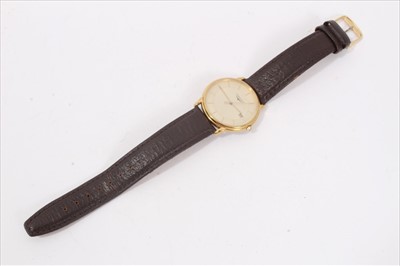 Lot 197 - Gentlemen's Longines La Grandes Classiques calendar wristwatch watch on leather strap