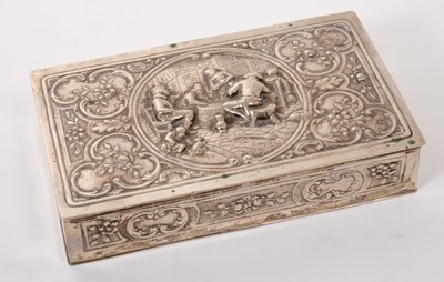 Lot 260 - German silver cigarette box