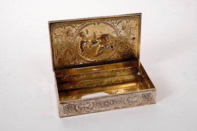 Lot 260 - German silver cigarette box