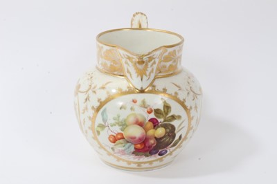 Lot 65 - Derby fruit painted jug circa 1820