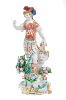 Lot 69 - Bow figure of Minerva circa 1765