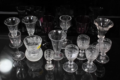 Lot 16 - Group of 18th and 19th century glassware