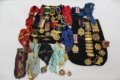 Lot 54 - Good collection of mid-20th century Masonic regalia, relating to Paul Roberts
