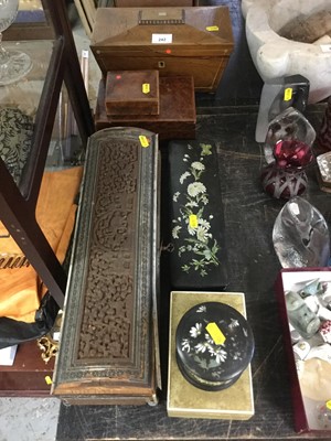 Lot 242 - William IV rosewood sarcophagus form tea caddy