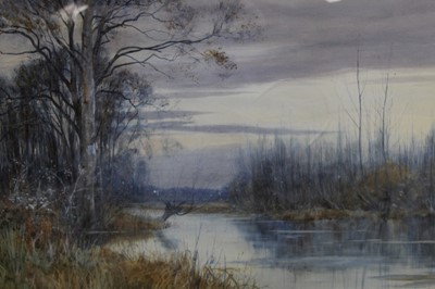 Lot 157 - Robert Winter Fraser (1848-1906) watercolour 'Hanworth' signed and dated '89, inscribed
