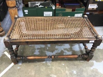 Lot 135 - Earl;y 20th century oak long stool