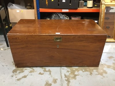 Lot 34 - 19th century Anglo-Indian sandalwood blanket box
