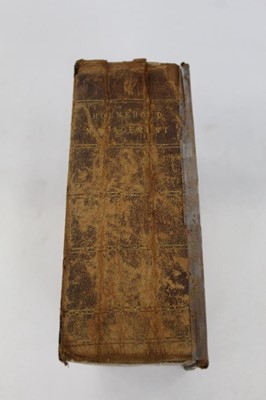 Lot 305 - Isabella Beeton - Book of Household Management, 1st Edition, London 1861, marbled boards, gilt tooled spine, some tape repairs and general deterioration