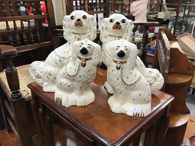 Lot 471 - Two pairs of Staffordshire - Style dogs (One Pair of Beswick)