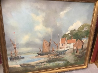 Lot 118 - Doris Lightfoot, oil on board, Pin Mill