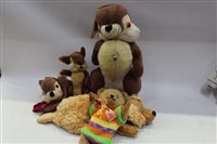 Lot 2848 - Selection of Merrythought soft toys -...