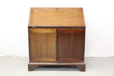 Lot 850 - George III mahogany estate bureau