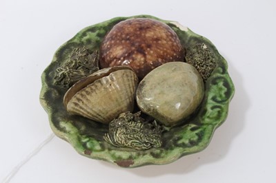 Lot 100 - Small Mafra Caldas Palissy ware dish,...