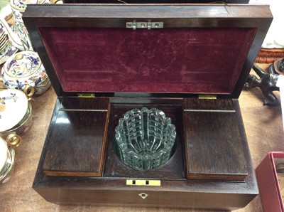 Lot 313 - 19th century mahogany tea caddy