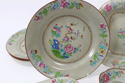 Lot 122 - A Spode pearlware basket, plates