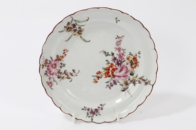 Lot 132 - A Derby small round dish, circa 1758